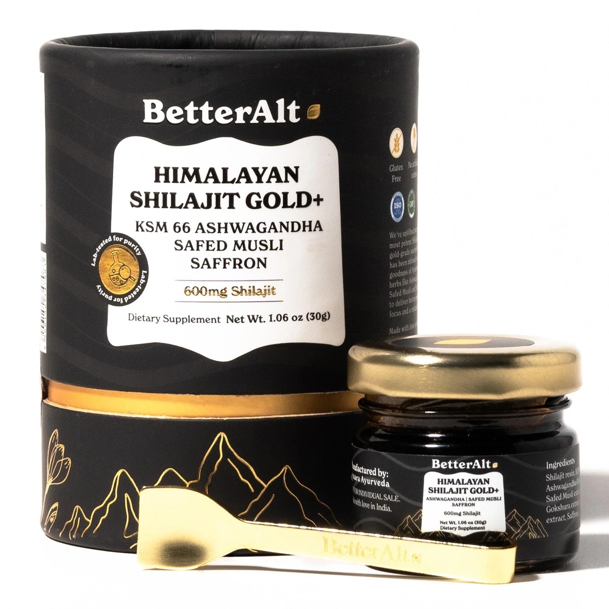 BetterAlt Gold Himalayan Shilajit + Ashwagandha Blend - HSA/FSA ...
