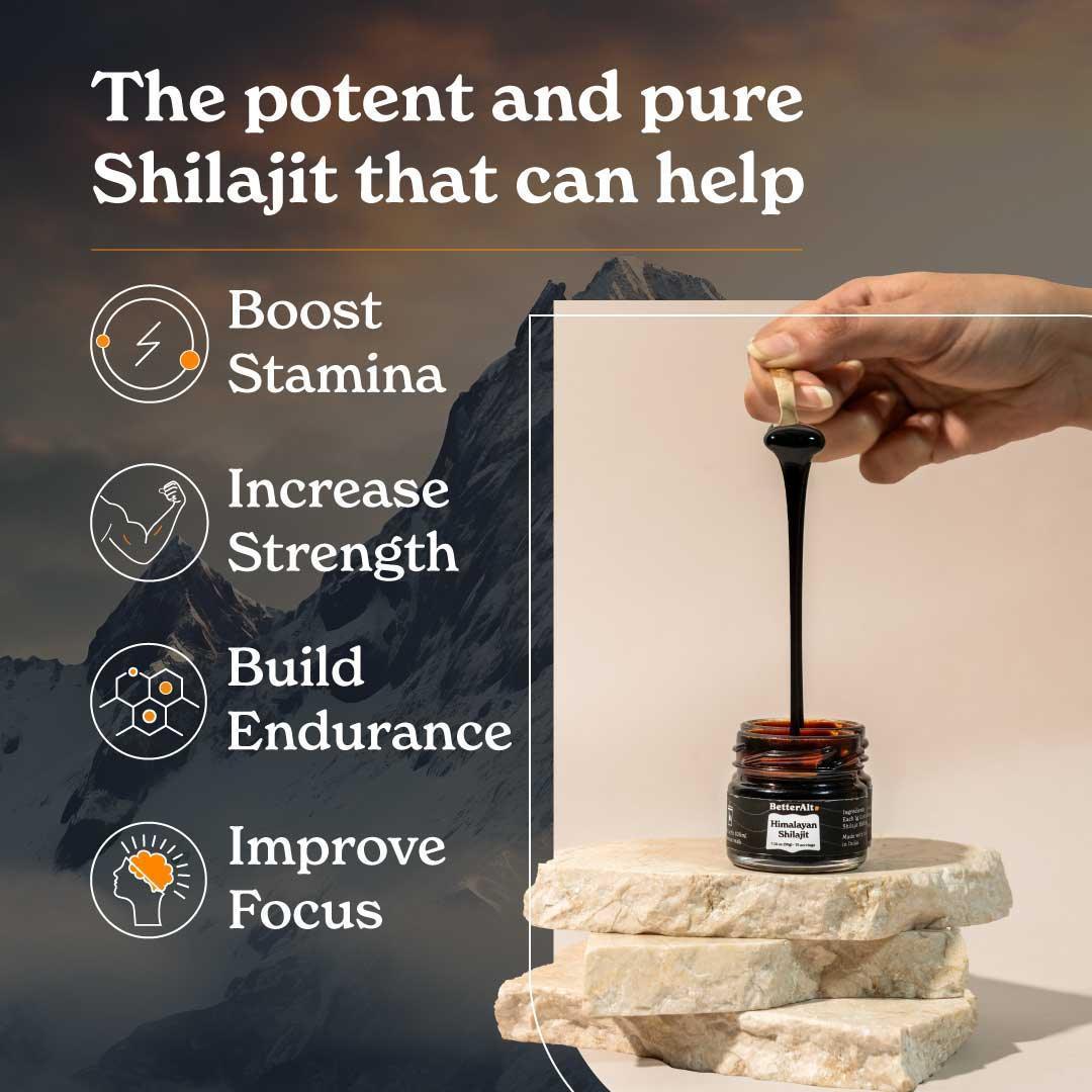 BetterAlt Pure Himalayan Shilajit Resin for Energy Boost & Immune Support