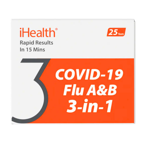 iHealth COVID-19/Flu A&B Rapid Test Pro (25 tests, Point-of-Care)