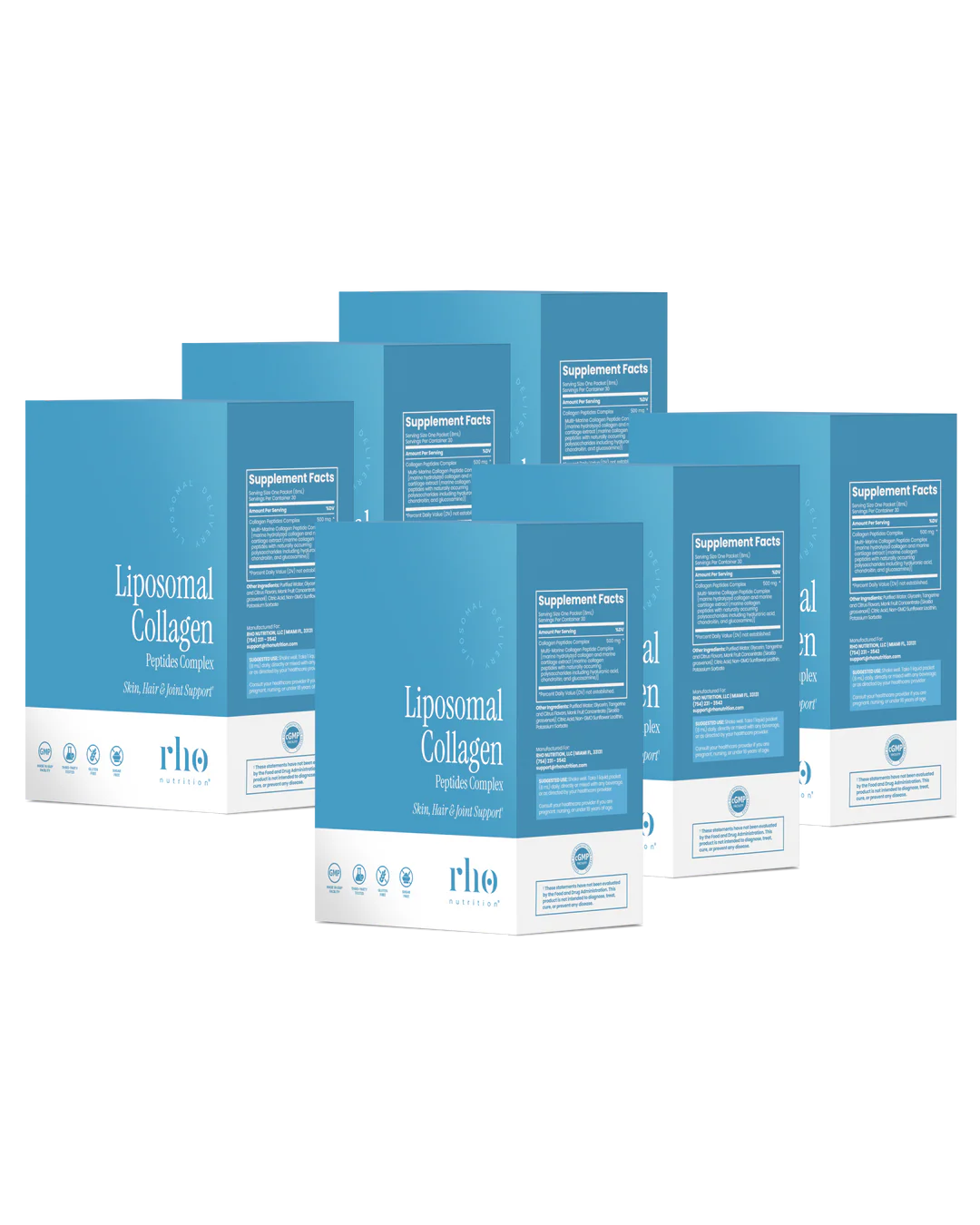 Rho Nutrition Liposomal Collagen Peptides (Travel Packs)