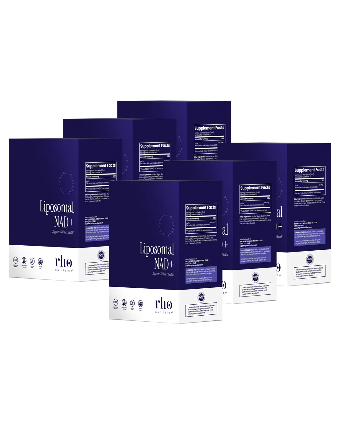 Rho Nutrition Liposomal NAD+ (Travel Packs)