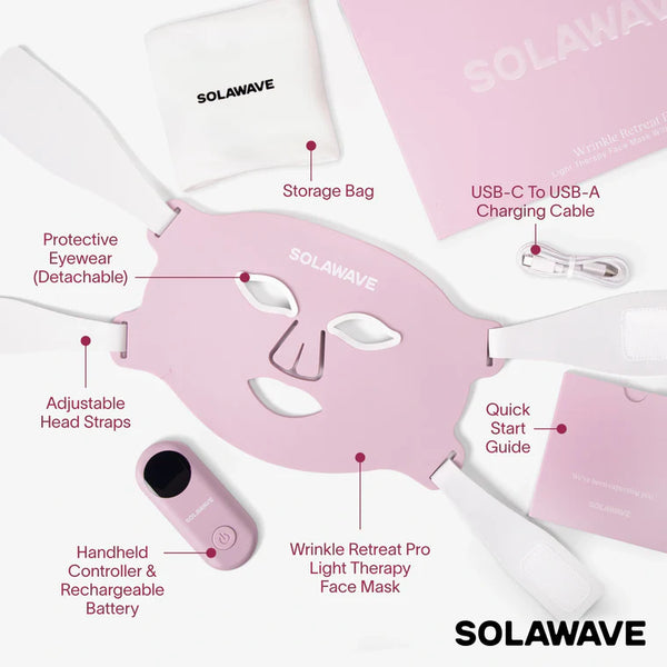 Solawave Wrinkle Retreat Pro LED Face Mask