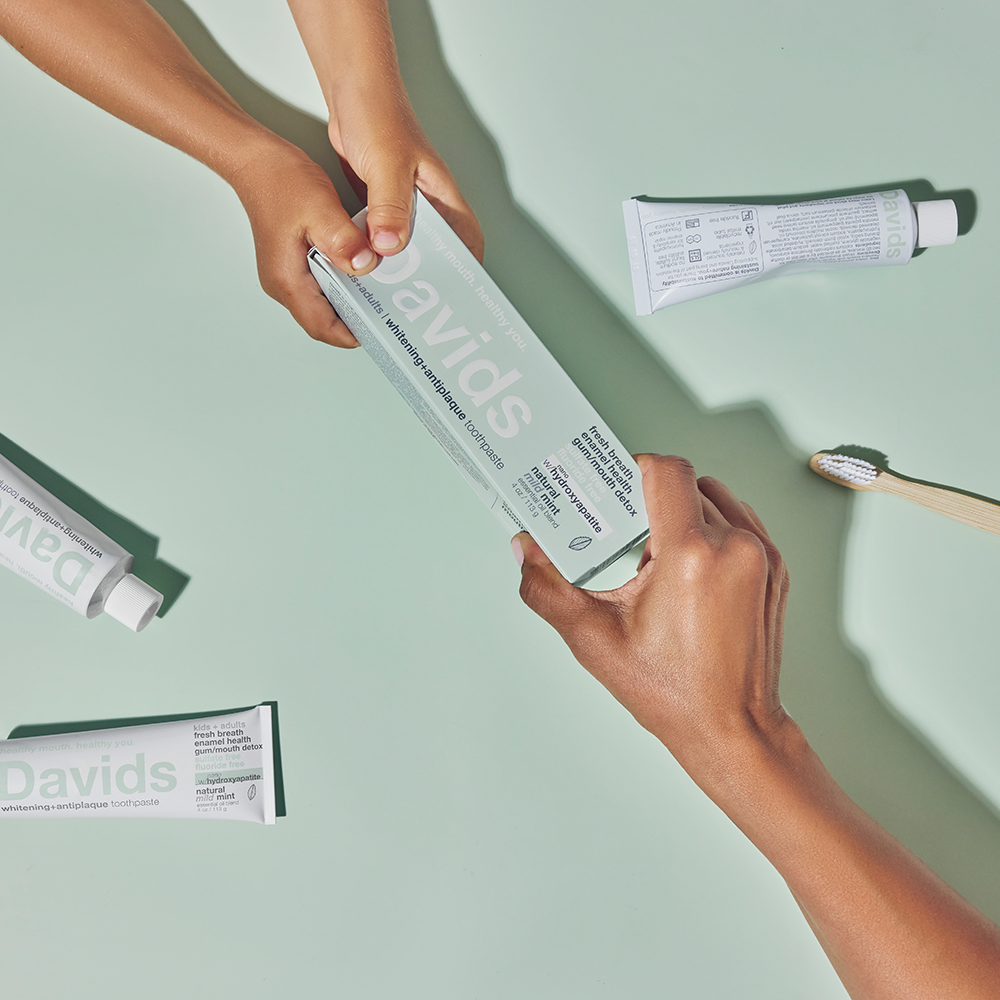 Davids Hydroxi™ Sensitive+Whitening  Nano Hydroxyapatite Premium Toothpaste (Peppermint)