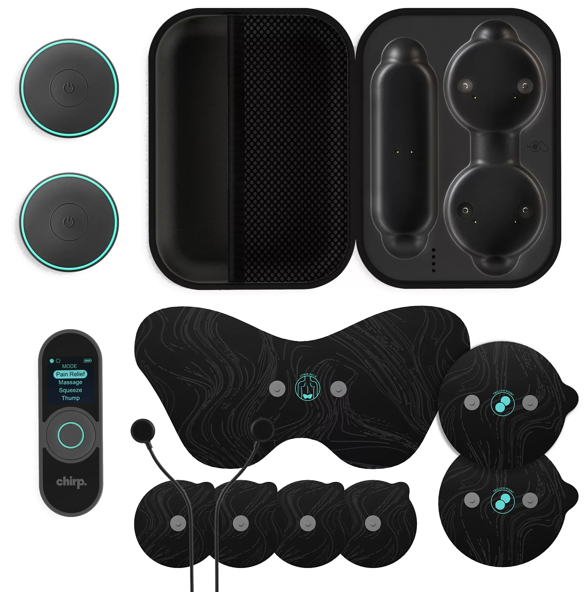 Chirp Halo™ Wireless Muscle Stim – FDA-Cleared TENS & EMS Muscle Recovery Device