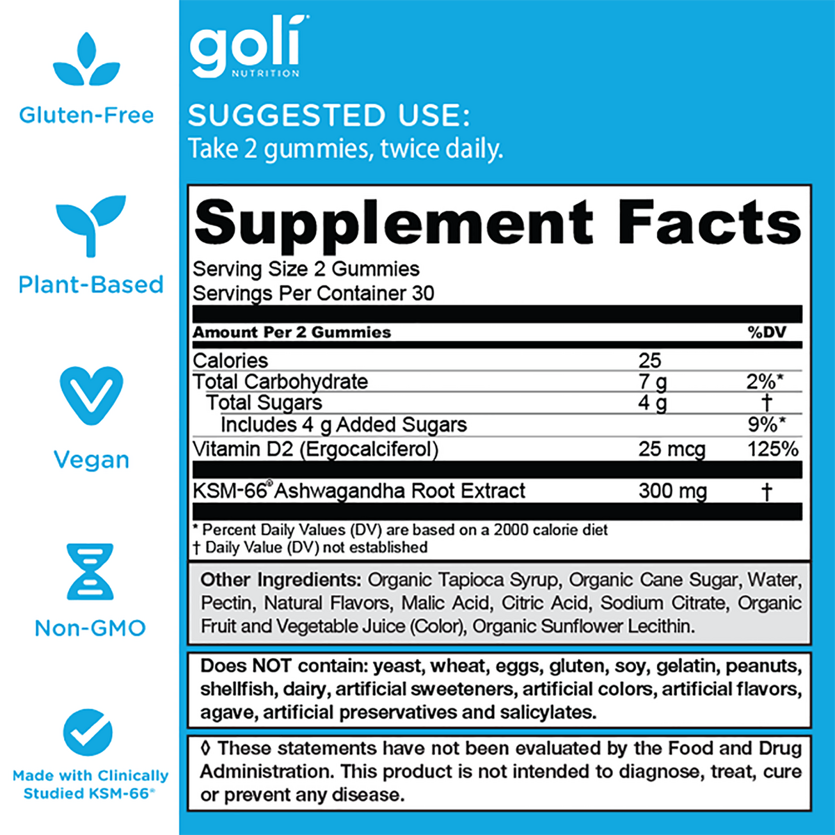 Goli® Nutrition Ashwagandha Gummies, 60 Gummies
