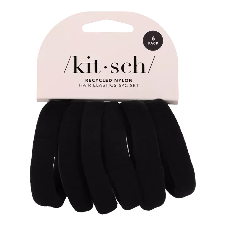 Kitsch Black Thick Hair Elastics