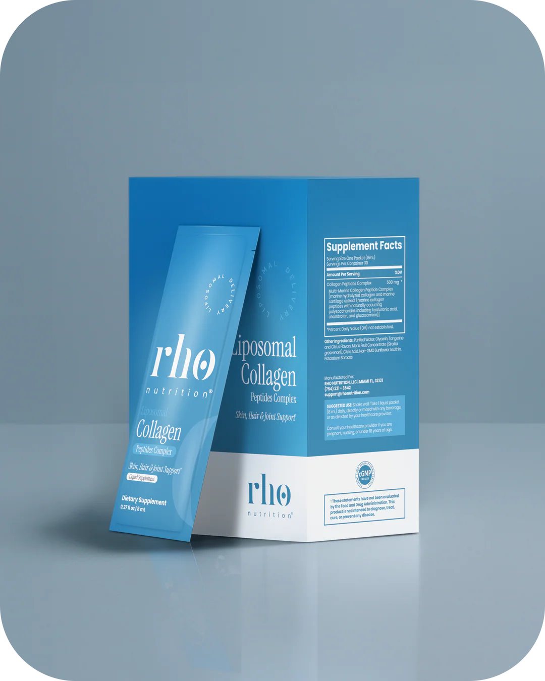 Rho Nutrition Liposomal Collagen Peptides (Travel Packs)