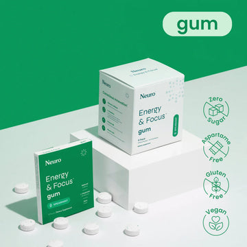 Neuro Energy & Focus™ Gum (Spearmint)