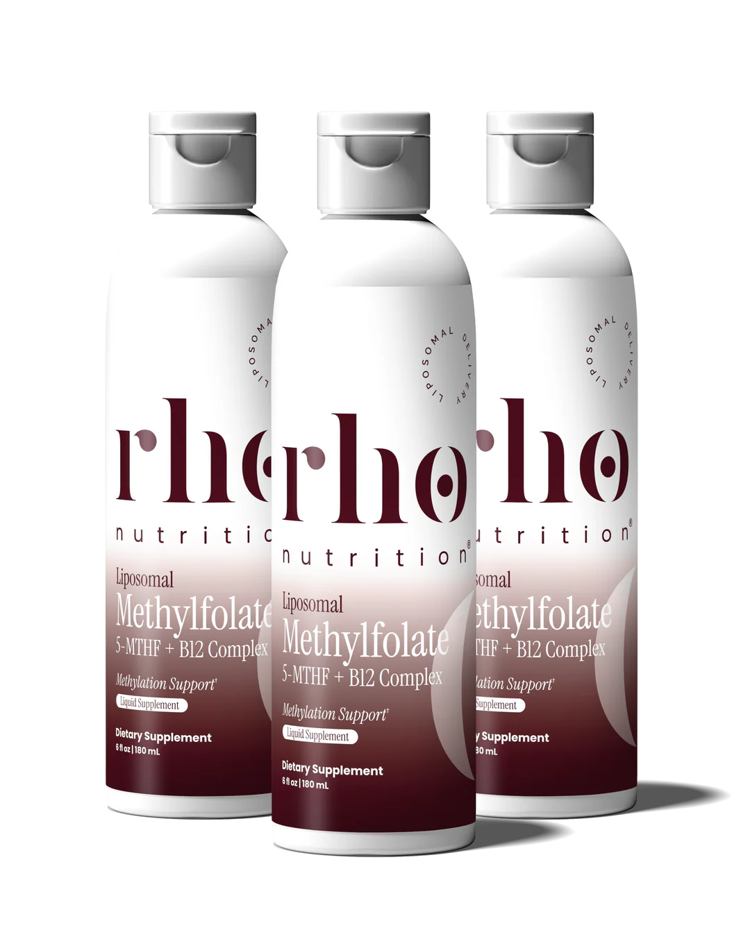 Rho Nutrition Liposomal Methylfolate 5-MTHF + B12 Complex (30 Servings)