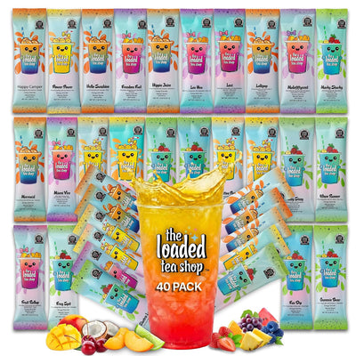 The Loaded Tea Shop Functional Energy Tea Packs (All 40 Flavors Bundle)