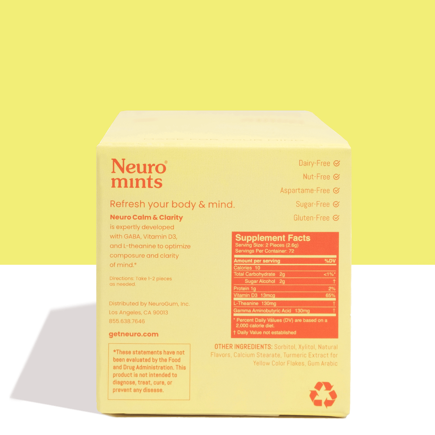 Neuro Calm & Clarity Mints (Honey Lemon)
