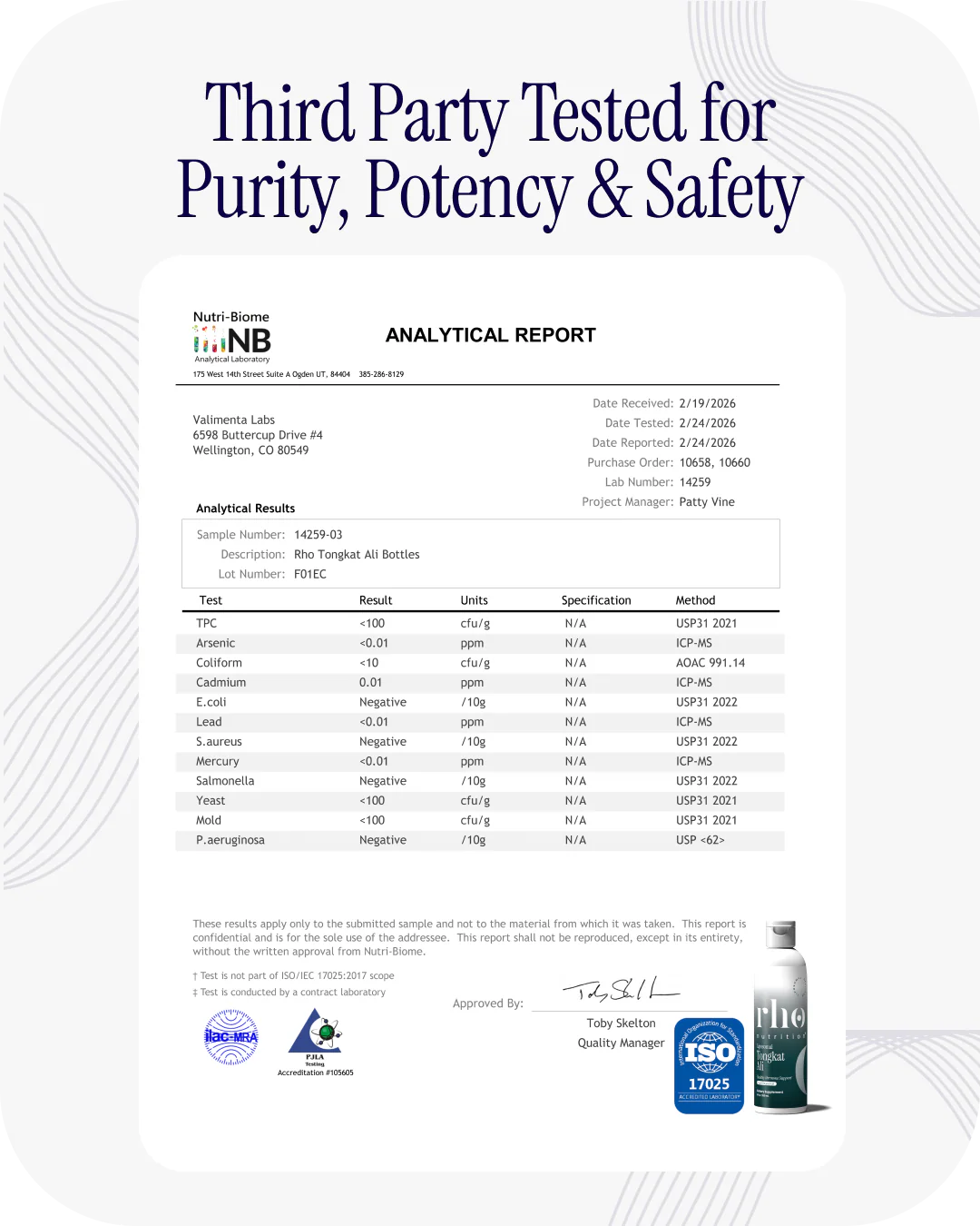 Rho Nutrition Liposomal Tongkat Ali (30 Servings)