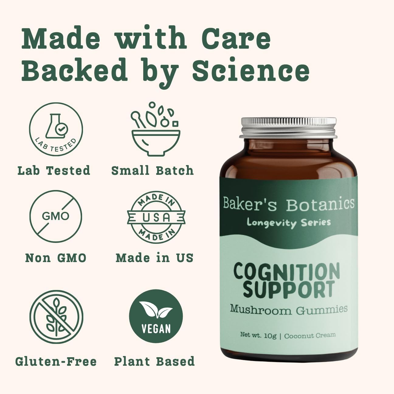 Baker's Botanics Cognition Support Gummies