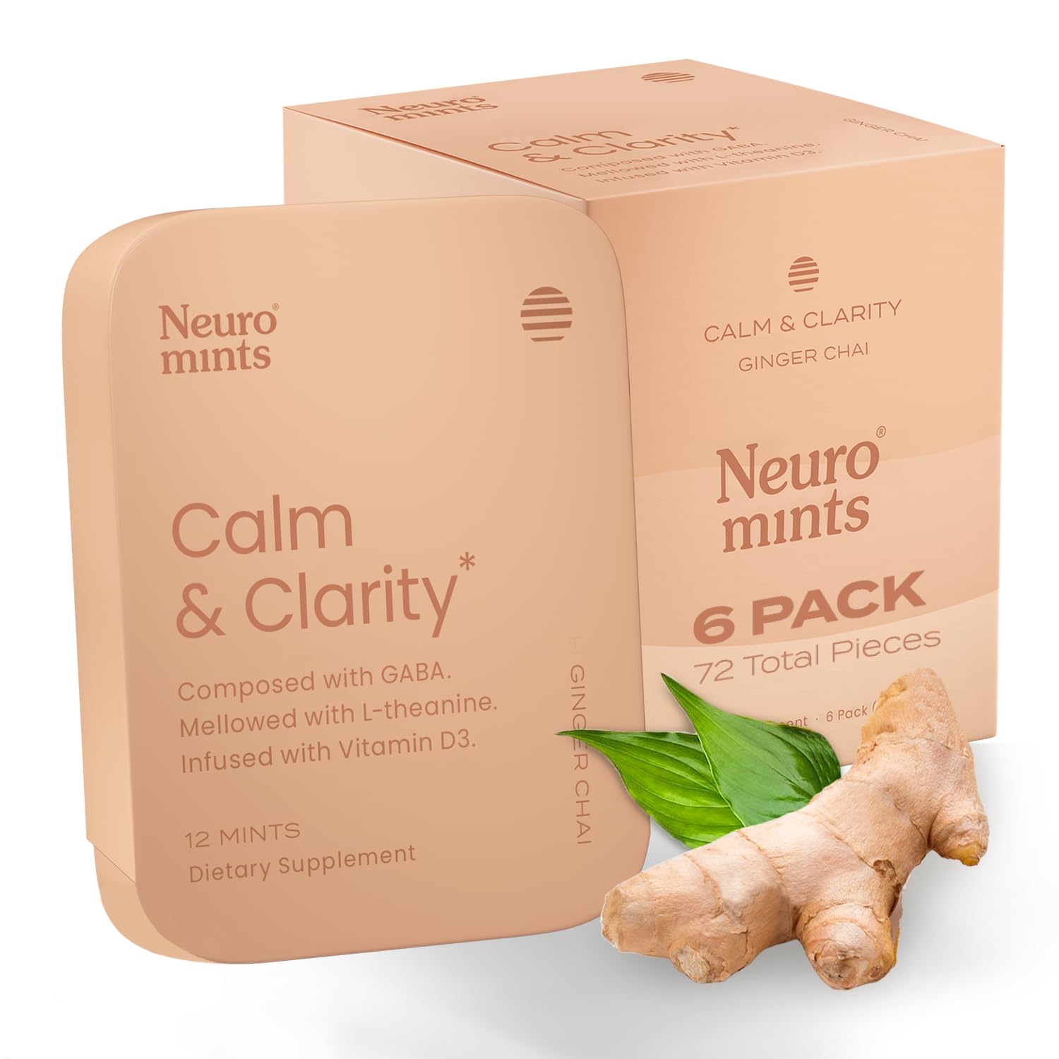 Neuro Calm & Clarity Mints (Ginger Chai)