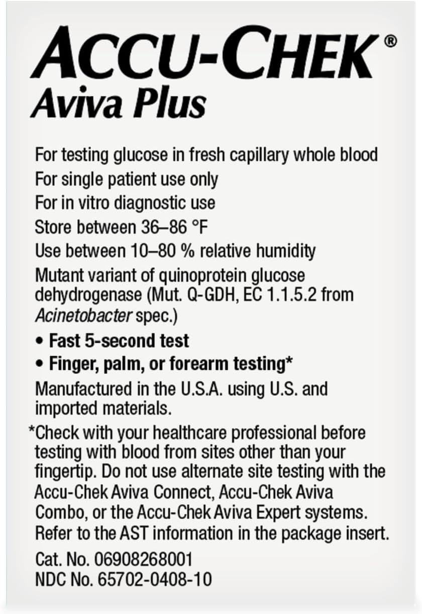 Accu-Chek Aviva Plus Test Strips (100 Count)