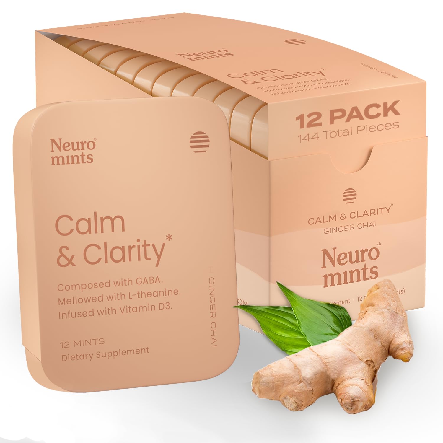 Neuro Calm & Clarity Mints (Ginger Chai)