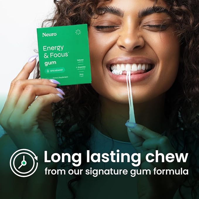 Neuro Energy & Focus™ Gum (Spearmint)