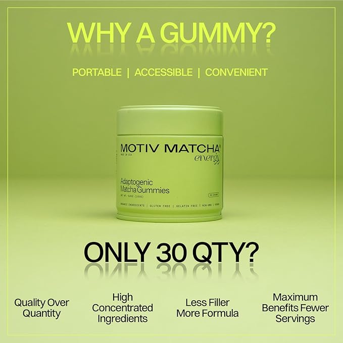 Motiv Matcha® Adaptogenic Matcha Gummies, 30 ct.