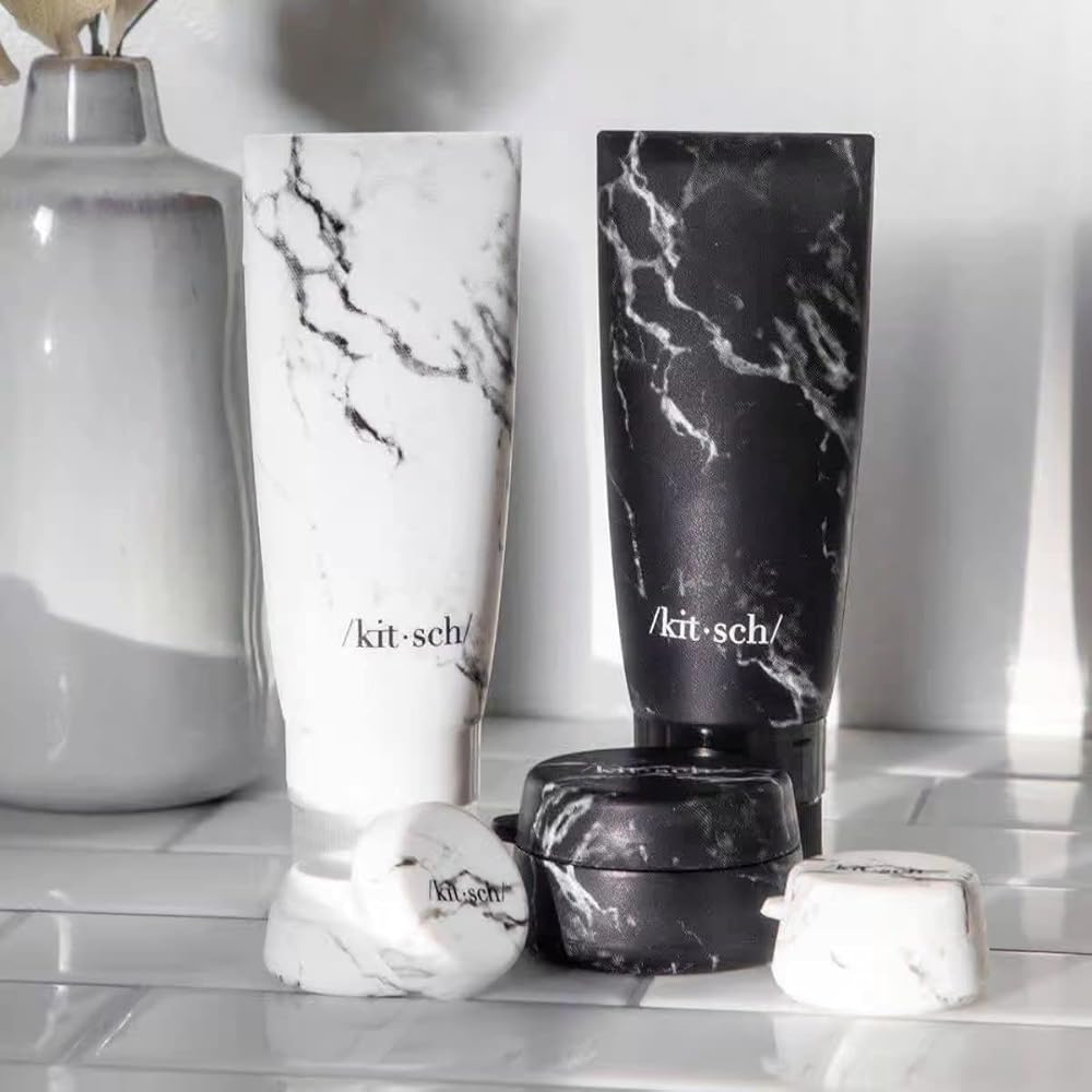 Kitsch 2 Piece Silicone Travel Bottle Set