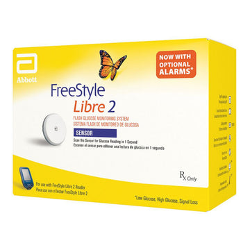 Abbott FreeStyle Libre 2 continuous glucose monitoring system sensor kit box