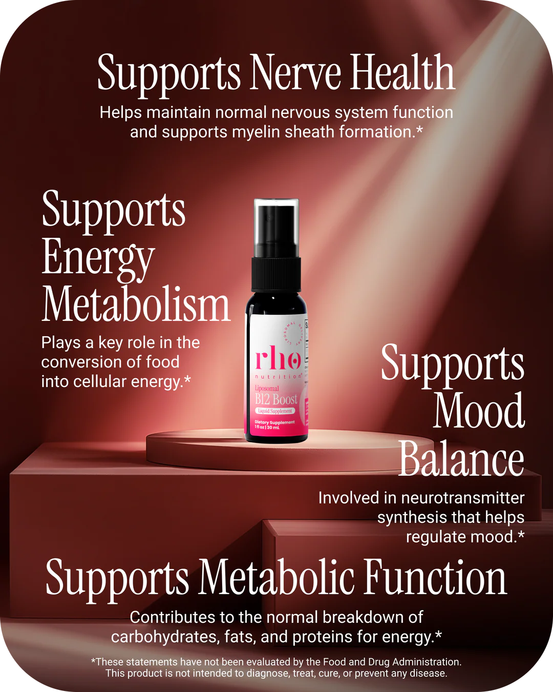 Rho Nutrition Liposomal Methyl B12 (60 Servings)