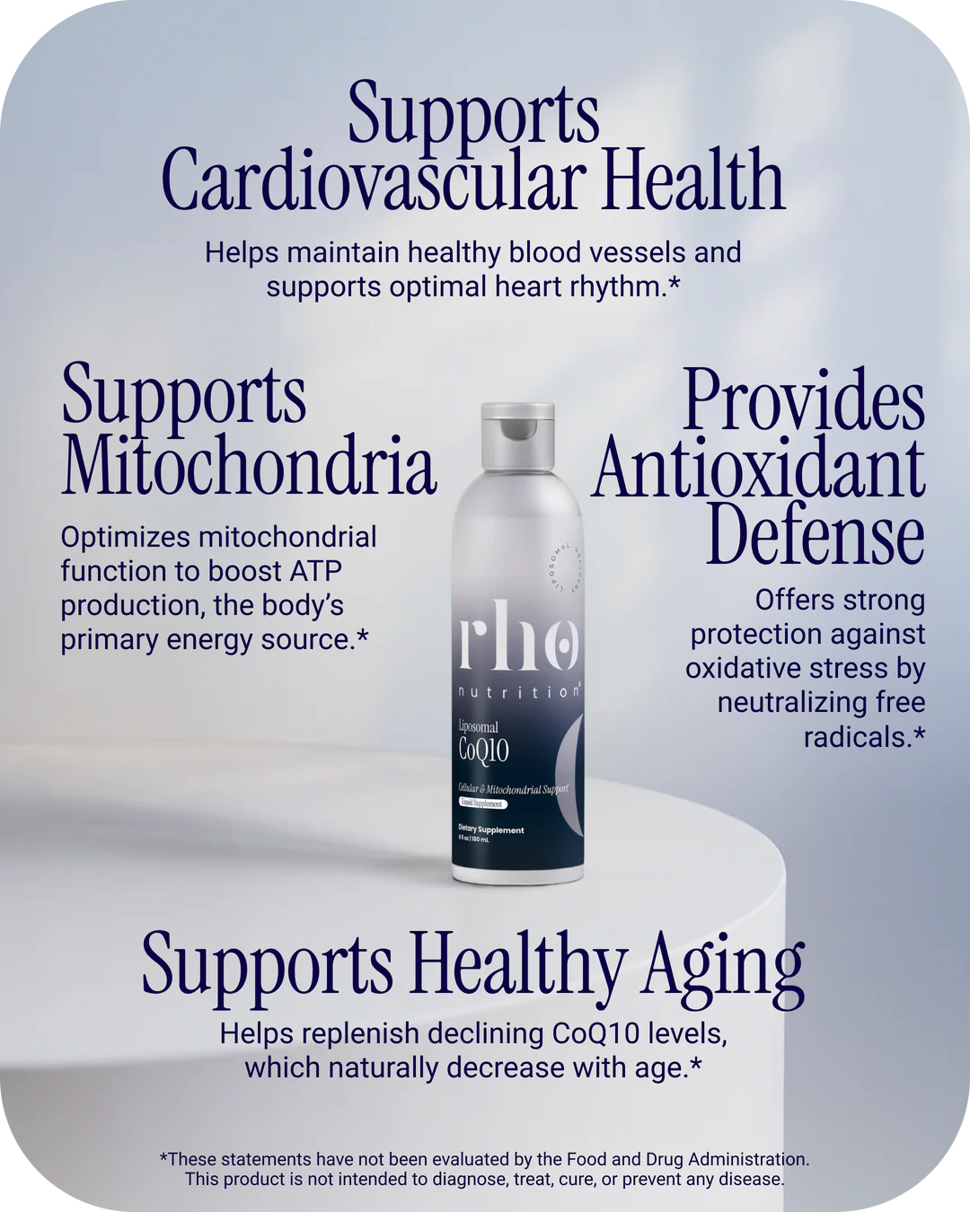 Rho Nutrition Liposomal CoQ10 (30 Servings)