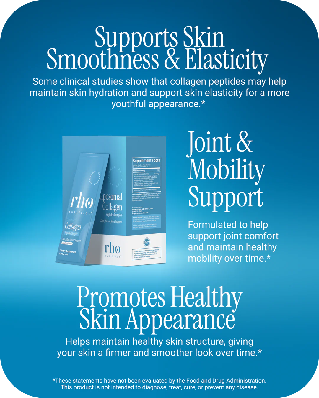 Rho Nutrition Liposomal Collagen Peptides (Travel Packs)