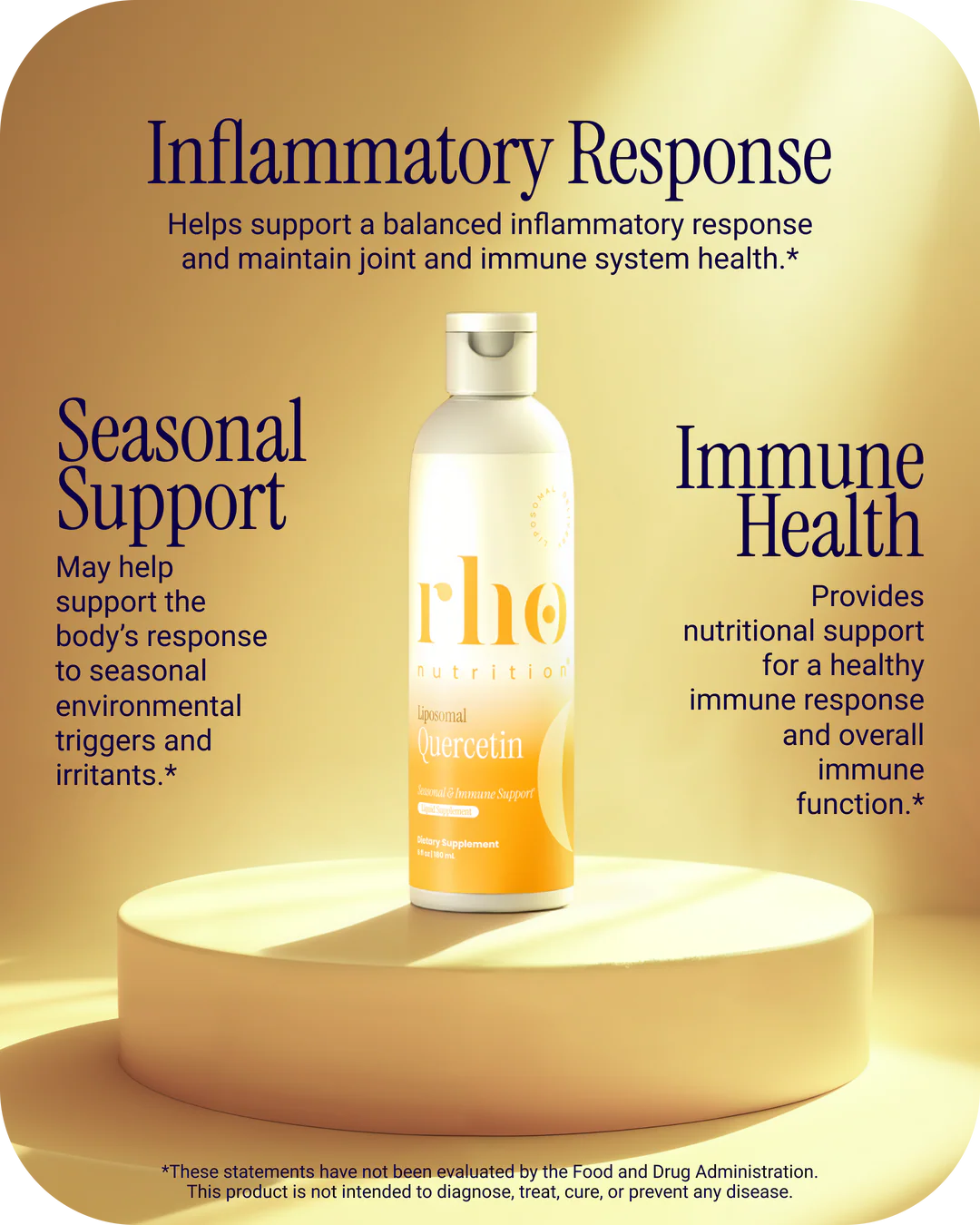 Rho Nutrition Liposomal Quercetin (30 Servings)