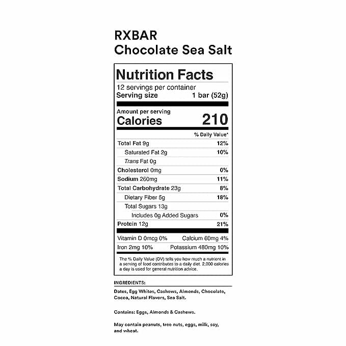 RXBAR Chocolate Sea Salt Protein Bar