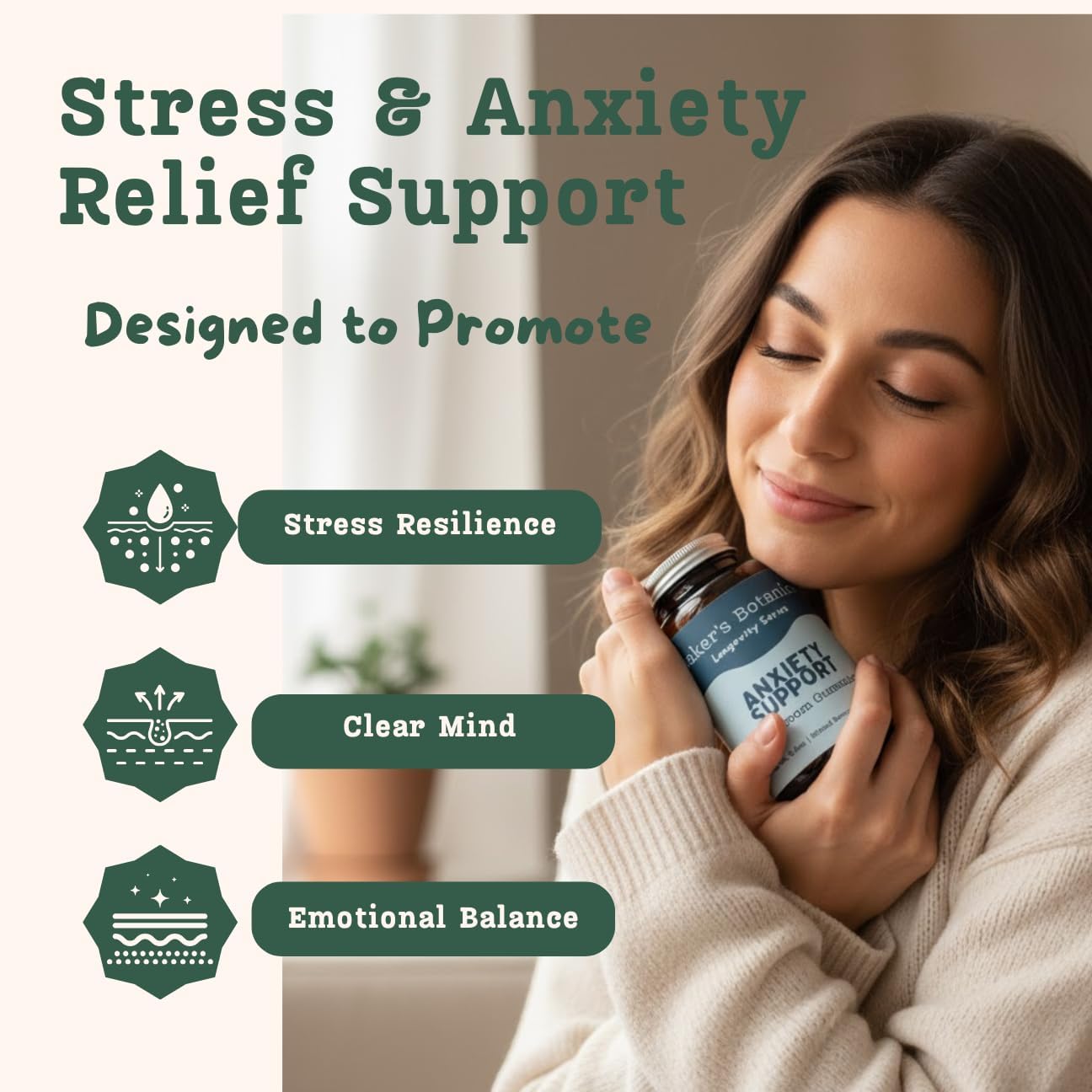 Baker's Botanics Anxiety Support Gummies