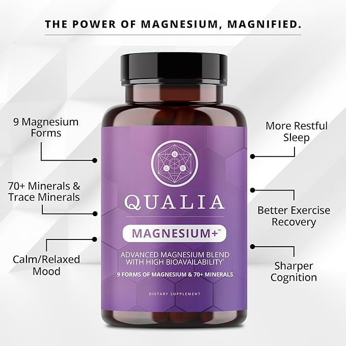 Qualia Magnesium+ Doctor-Formulated Premium Magnesium Formula