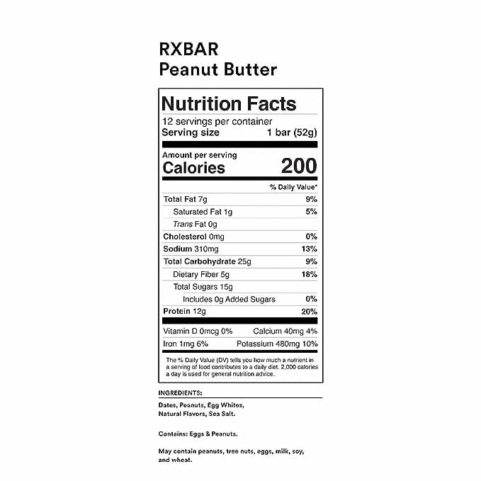 RXBAR Peanut Butter Protein Bar