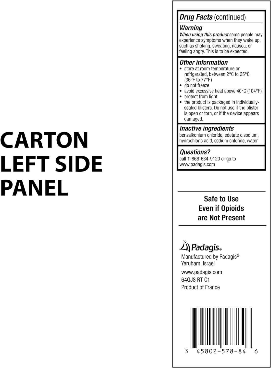 Naloxone HCl 4mg Nasal Spray