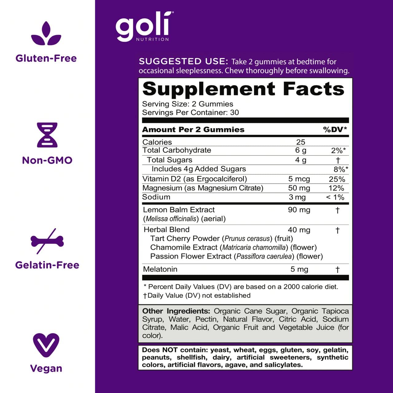 Goli® Nutrition Dreamy Sleep Gummies
