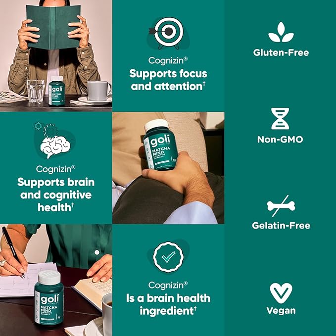 Goli® Nutrition Matcha Mind Cognitive Gummies