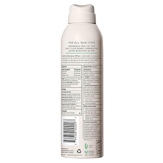 MDSolarSciences Quick Dry Body Spray SPF 40
