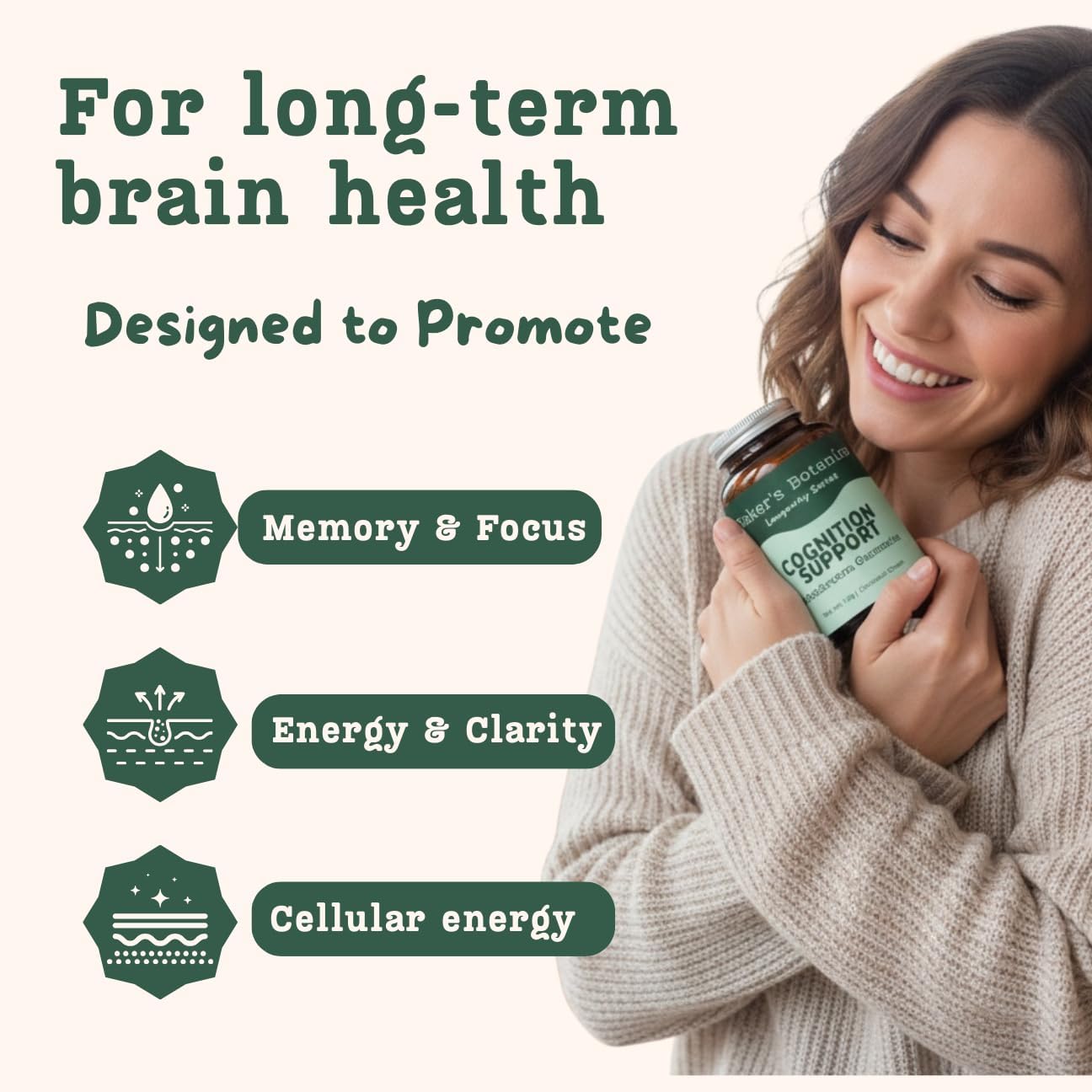Baker's Botanics Cognition Support Gummies