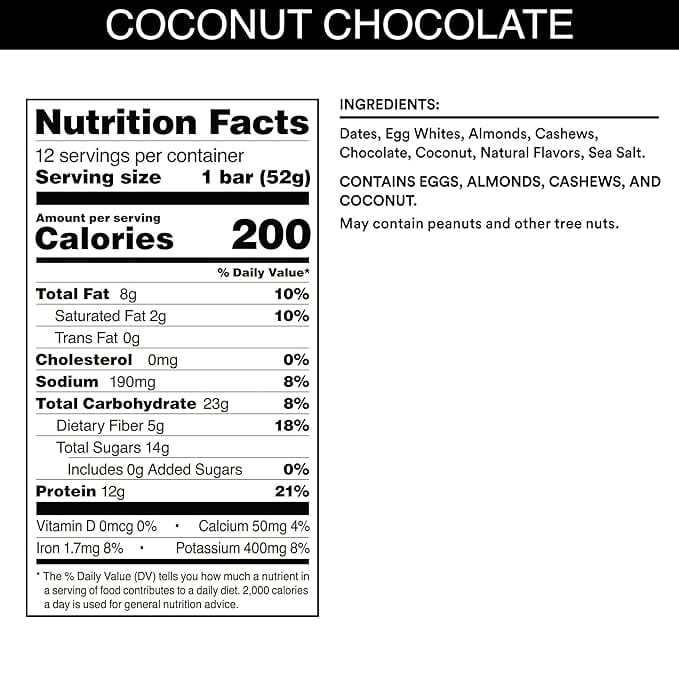 RXBAR Coconut Chocolate Protein Bar