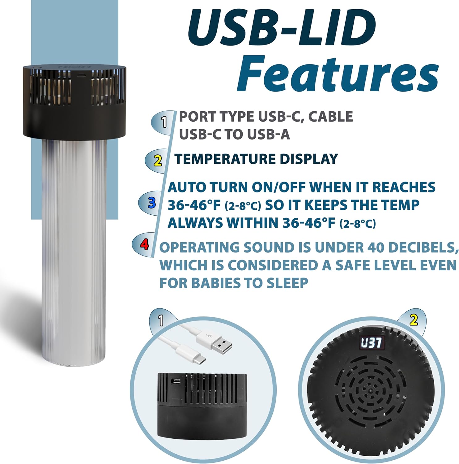 4ALLFAMILY Voyager Portable USB Travel Refrigerator For Insulin & Medicines