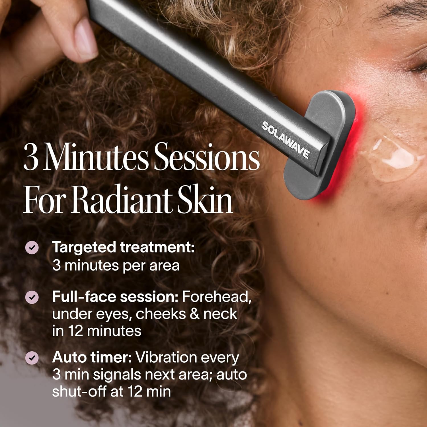 Solawave 4-in-1 Red Light Therapy Skincare Wand (Charcoal)