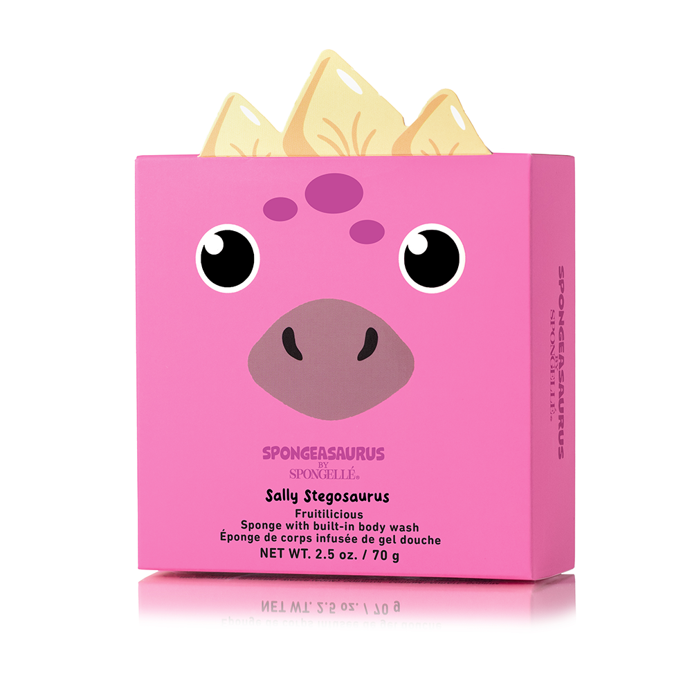 Spongellé® Body Wash Infused Spongeasaurus Dinosaur Buffer - Sally Stegosaurus (Fruitilicious)