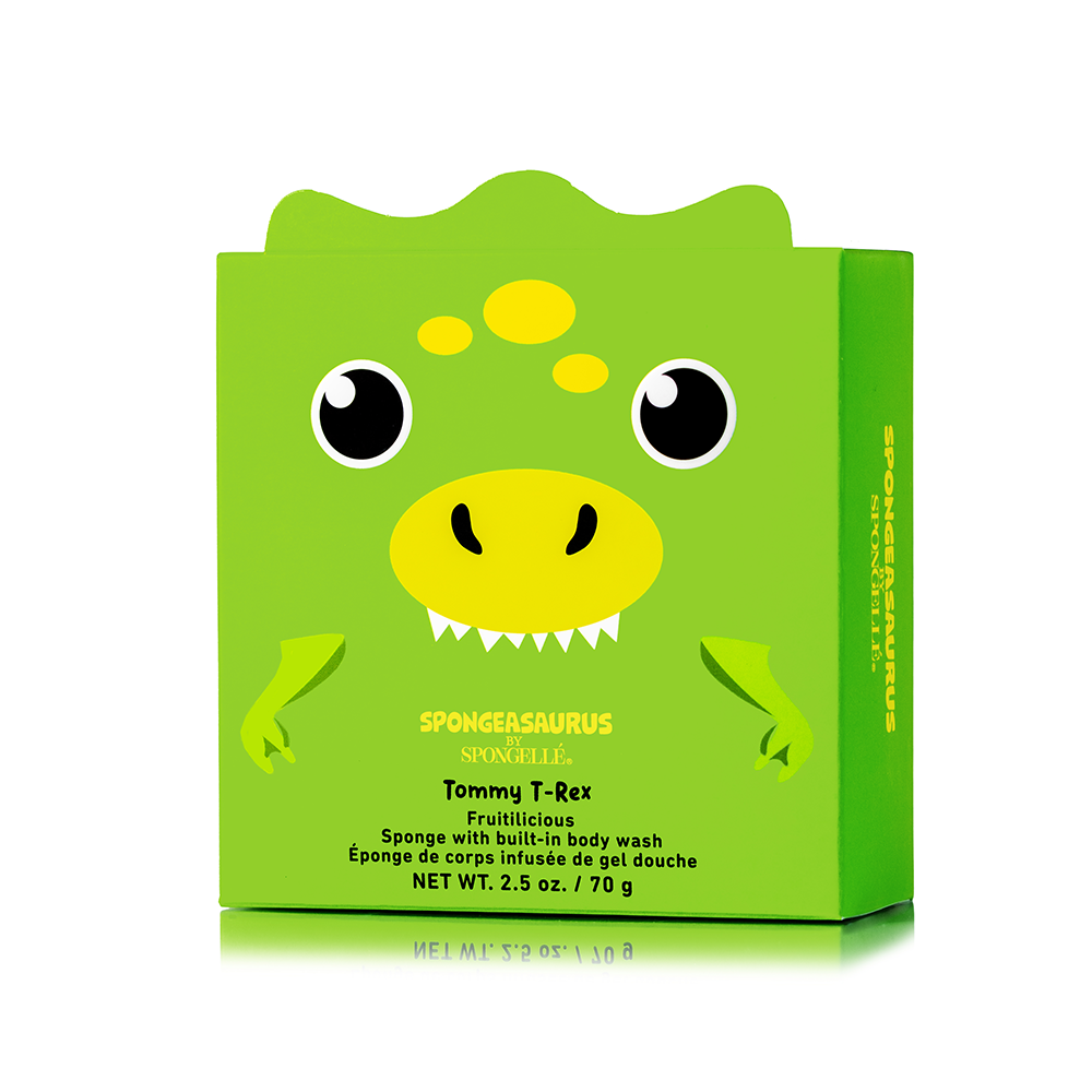 Spongellé® Body Wash Infused Spongeasaurus Dinosaur Buffer - Tommy T-Rex (Fruitilicious)