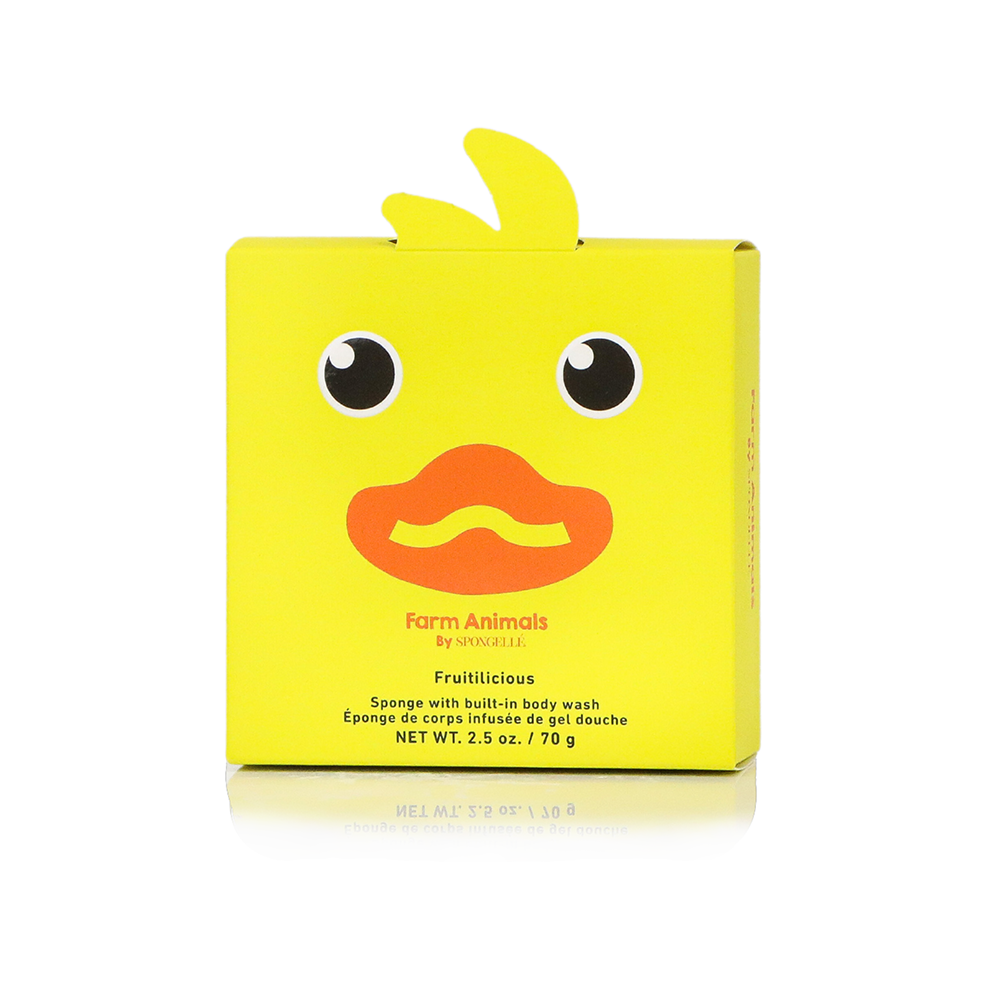 Spongellé® Body Wash Infused Farm Animals Buffer - Danny Duck (Fruitilicious)