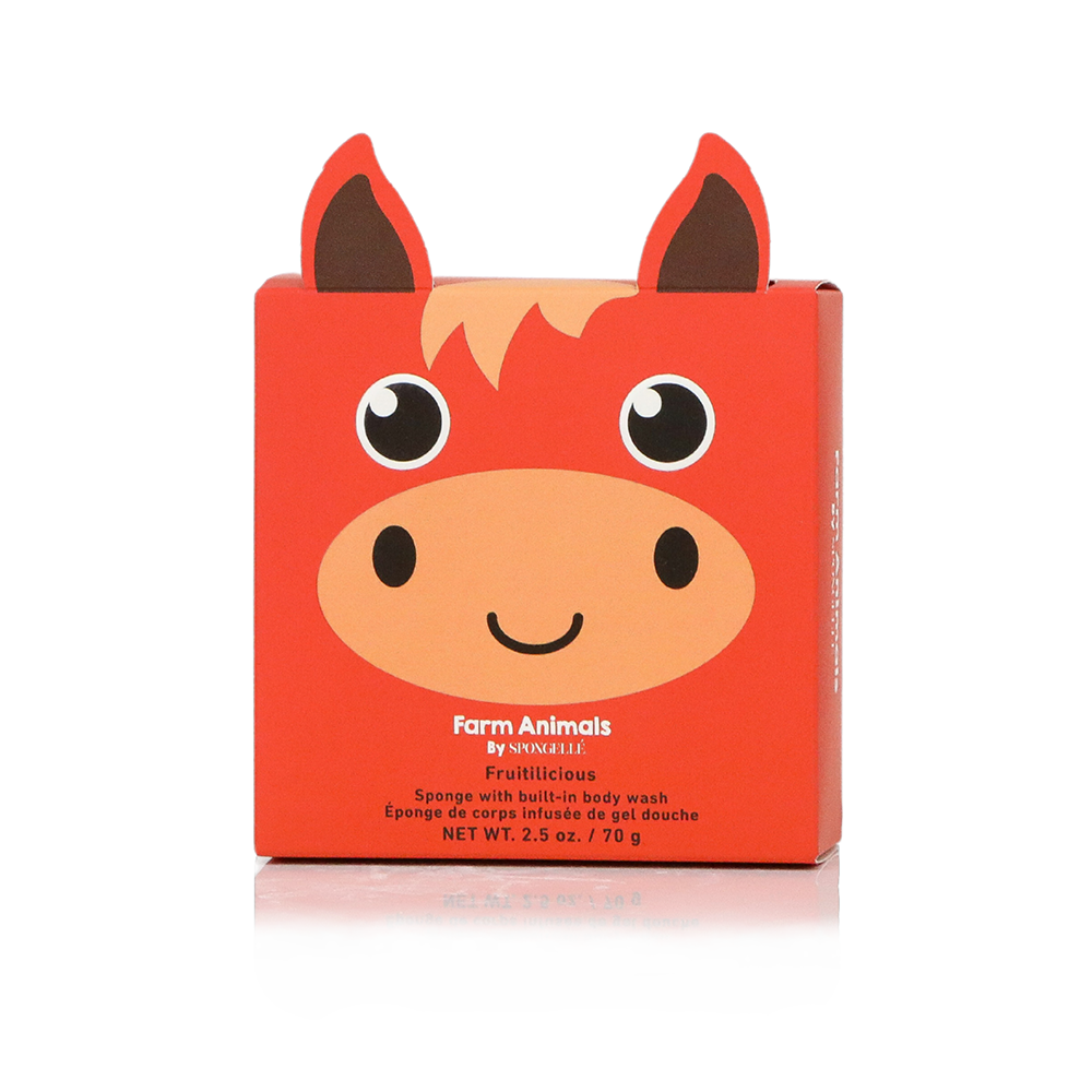 Spongellé® Body Wash Infused Farm Animals Buffer - Henry Horse (Fruitilicious)