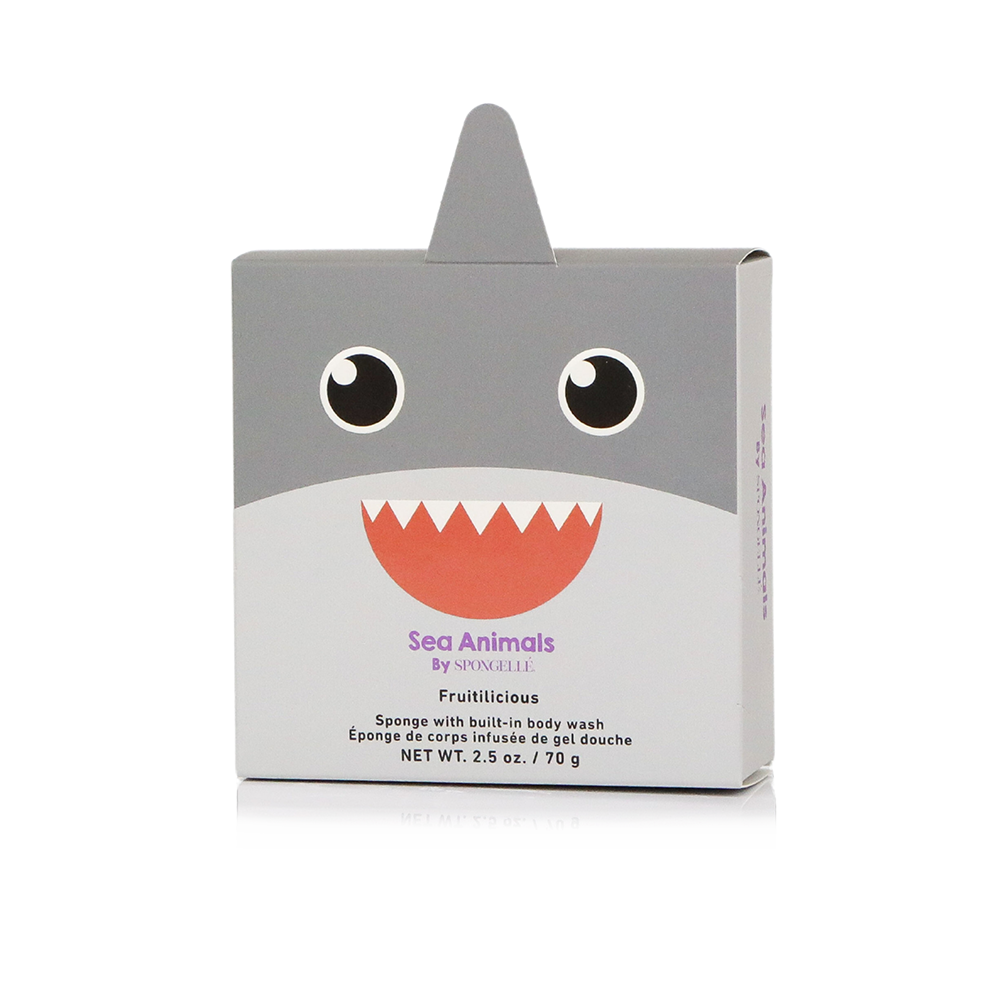 Spongellé® Body Wash Infused Sea Animals Buffer - Sammy Shark (Fruitilicious)