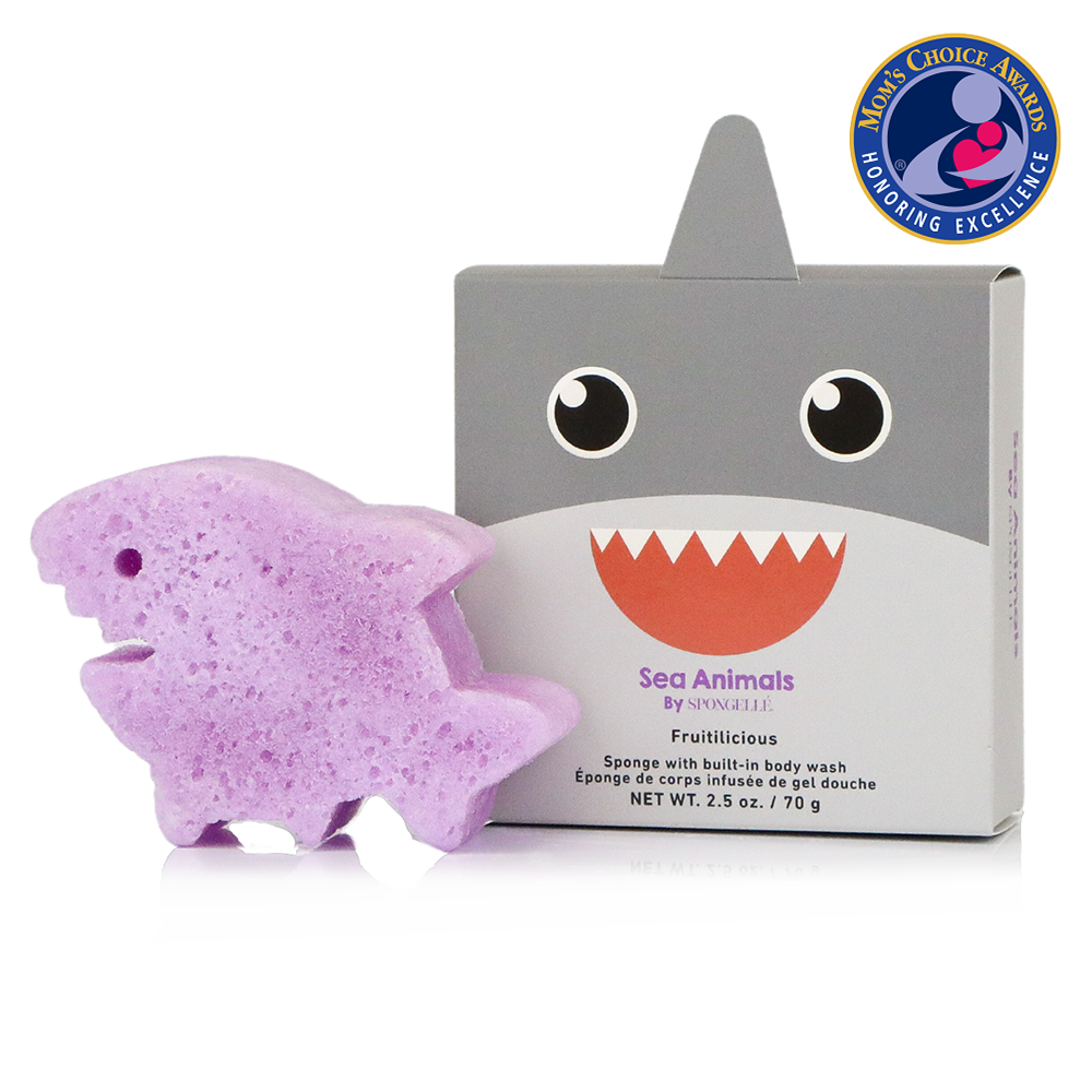 Spongellé® Body Wash Infused Sea Animals Buffer - Sammy Shark (Fruitilicious)