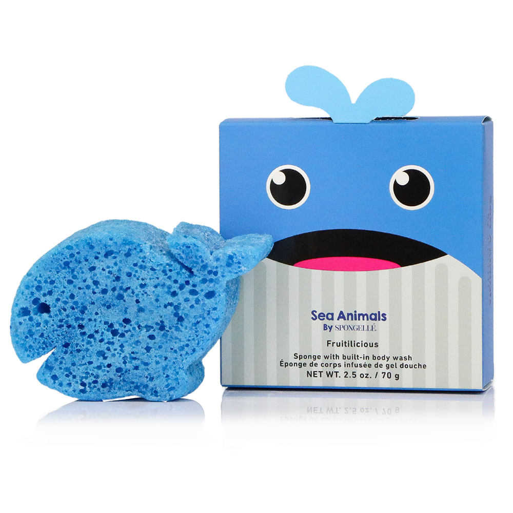 Spongellé® Body Wash Infused Sea Animals Buffer - Walter Whale (Fruitilicious)