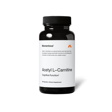 Momentous Acetyl L-Carnitine 500 mg, Cognitive Support | 60 Capsules — front product image