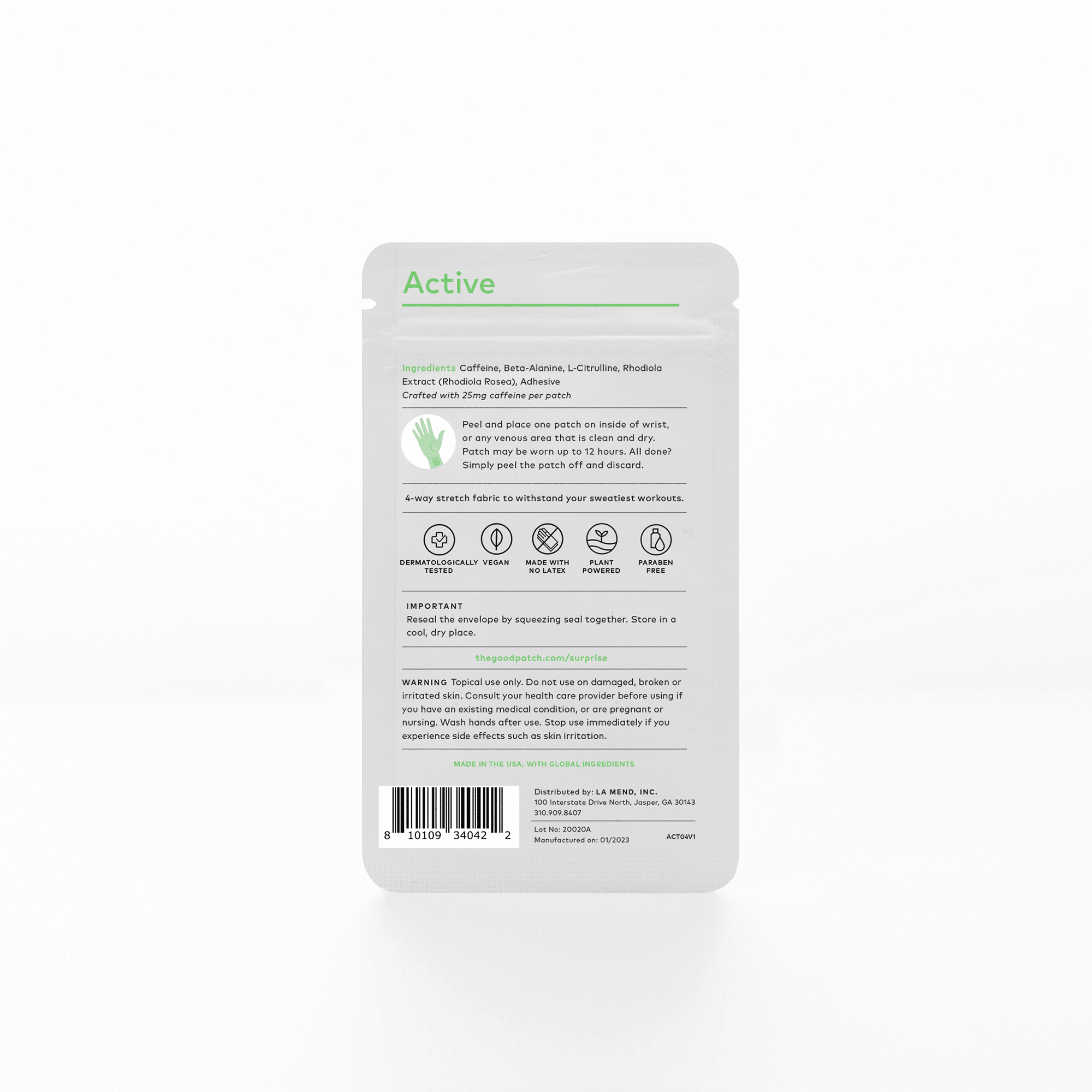 Buy Online The Good Patch Active Patch Pharmalynk