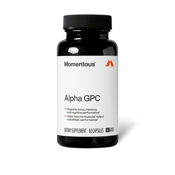 Momentous Alpha GPC 300 mg with AlphaSize®, Cognitive Support | 60 Capsules — front product image